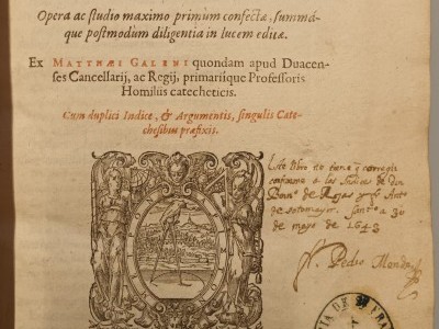 Obra do mes de Xaneiro 2024. Catecheses christianae, 1593