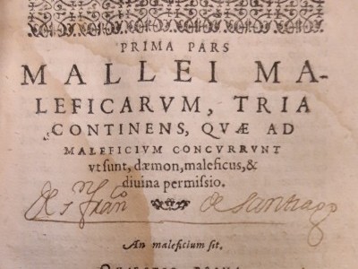 Obra del mes. Marzo 2022. Mallei maleficoroum, 1584