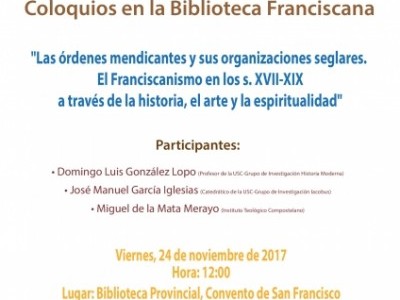 Primer coloquios en la Biblioteca Franciscana